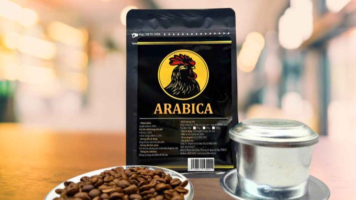 Hạt cà phê Arabica rang mộc phin nhẹ với hương thơm hoa quả tự nhiên.