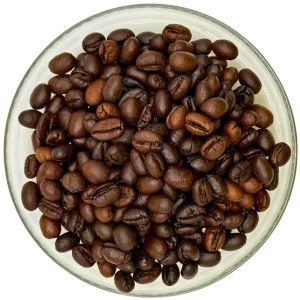 Tô thủy tinh đựng hạt cà phê Culi rang mộc