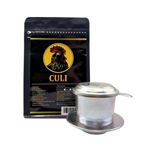 Bao bì cà phê hạt Culi 250g kèm phin pha truyền thống