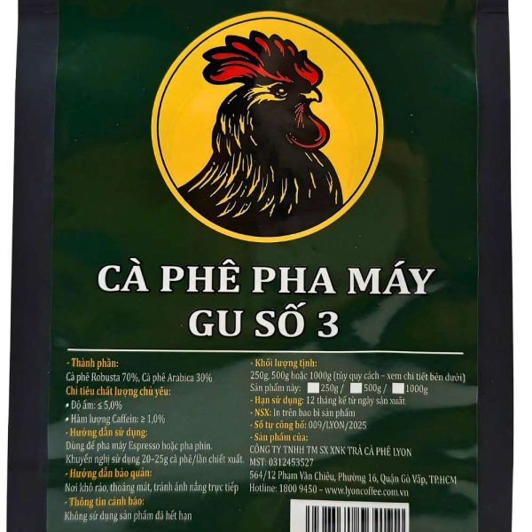 Cà phê hạt pha máy gu số 3 - Đậm đà, cân bằng, ít chua - Ảnh 9