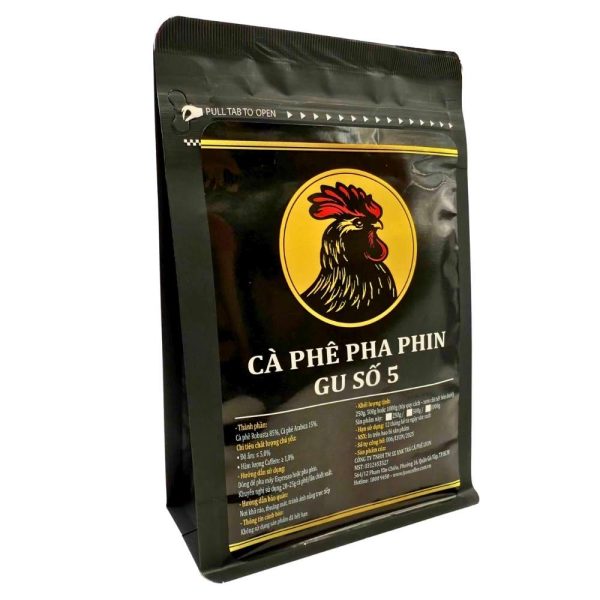 Cà phê hạt pha phin gu số 5 - Rang mộc, vị đậm đà - Ảnh 2