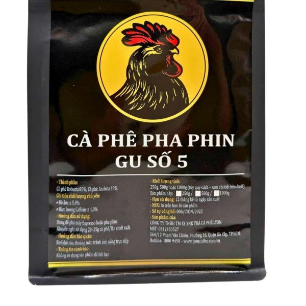 Cà phê hạt pha phin gu số 5 - Rang mộc, vị đậm đà - Ảnh 8