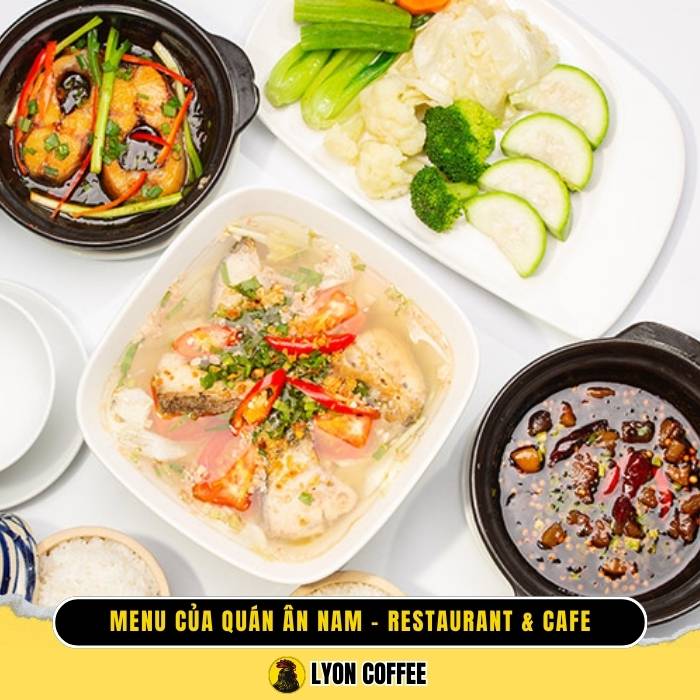 Menu của quán Ân Nam – Restaurant & Cafe