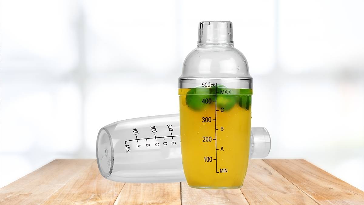 Bình lắc shaker nhựa pha chế nhiều dung tích tiện lợi