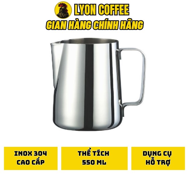 Ca Đánh Sữa Latte Tạo Bọt Milk Foam Dung Tích 550ml