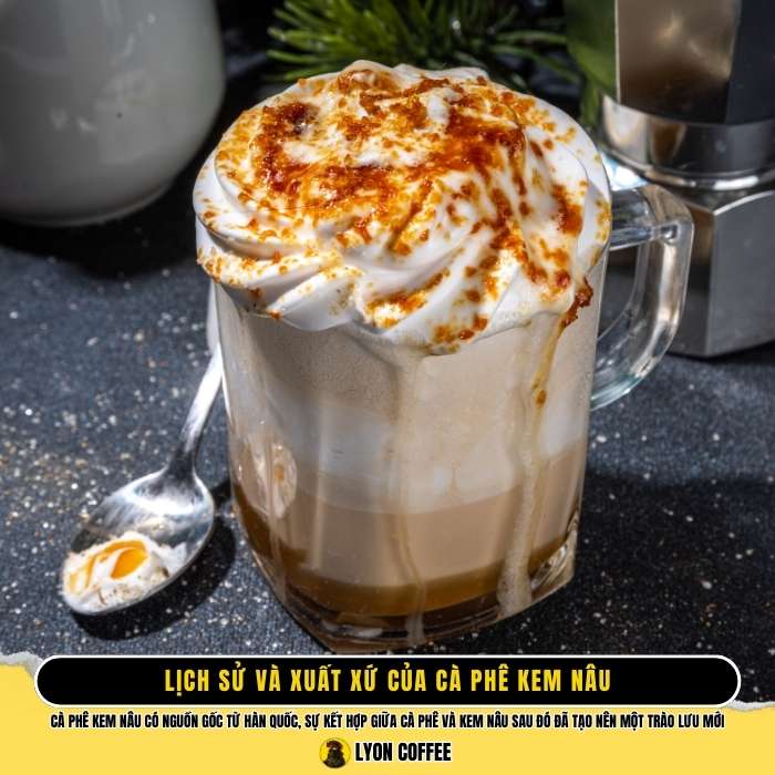 Cách làm cà phê kem nâu Hàn Quốc