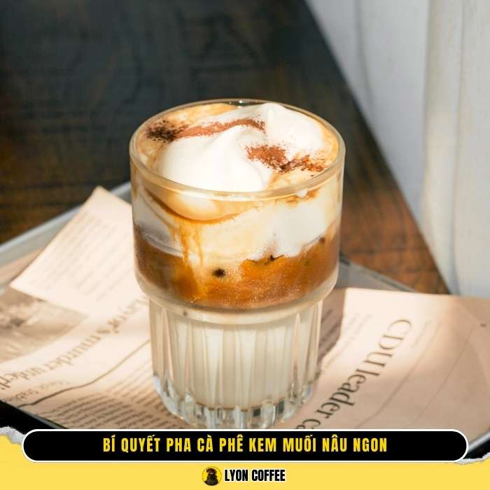 Bí quyết pha cafe kem nâu Hàn Quốc ngon