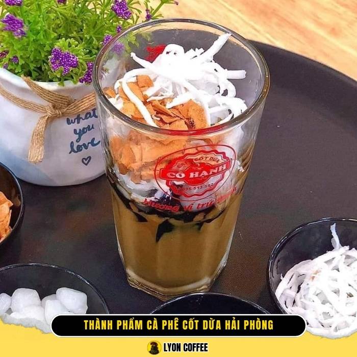 Cách làm cà phê cốt dừa cách 2