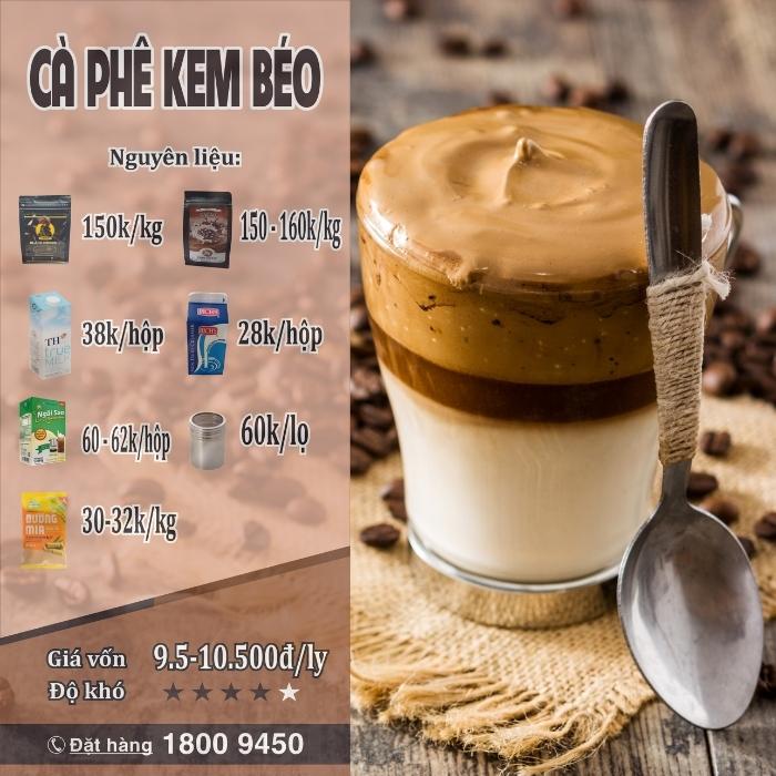 Cách pha cà phê kem sữa béo