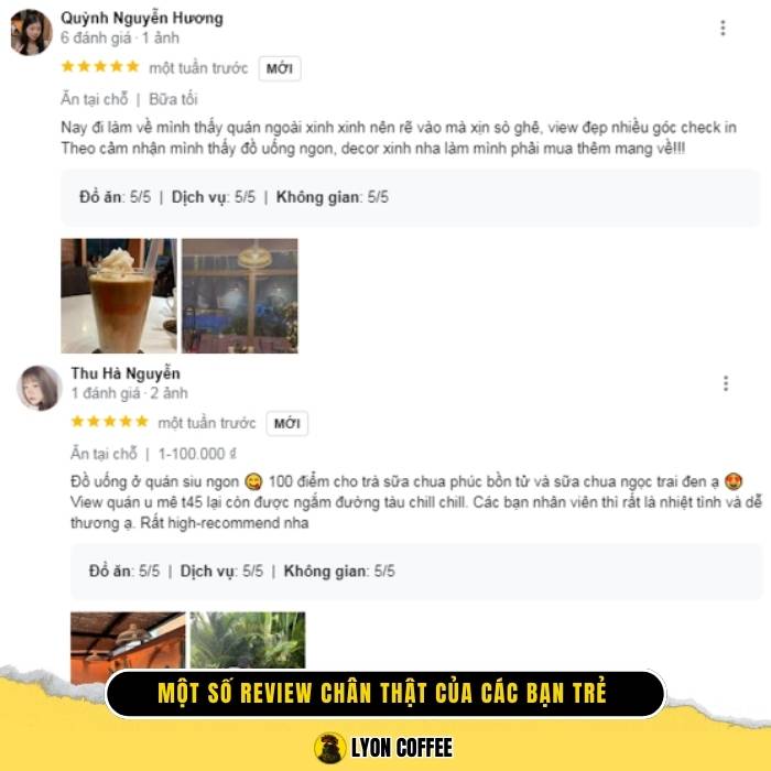 Lý do tại sao đến quán trải nghiệm