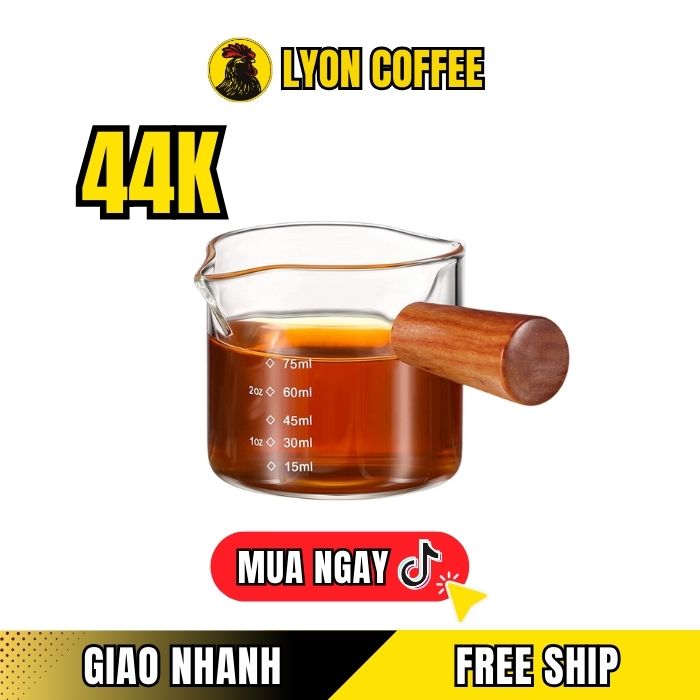 Giá bán ly đong espresso bằng thủy tinh