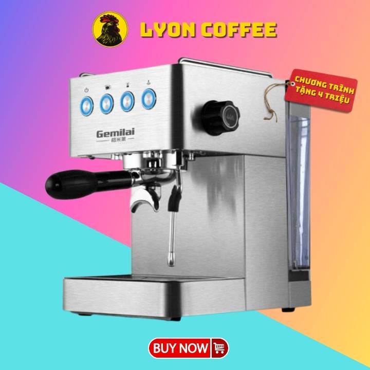 Máy pha cà phê hạt Espresso Gemilai CRM 3005E