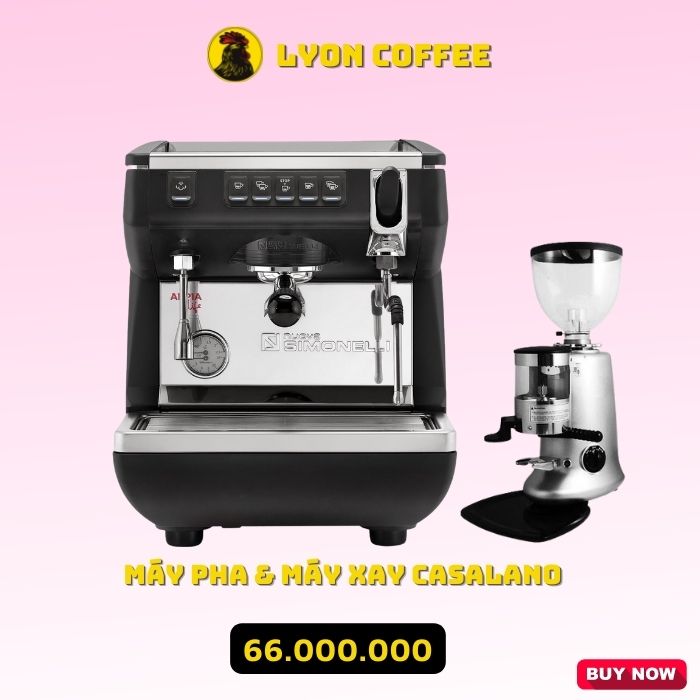trọn bộ combo máy pha cafe Nuova Simonelli Appia Life 1 group