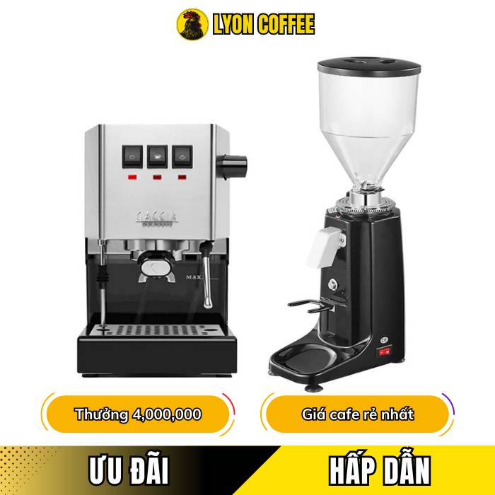 Giá mua combo máy pha cà phê Gaggia Classi Pro bao nhiêu tiền
