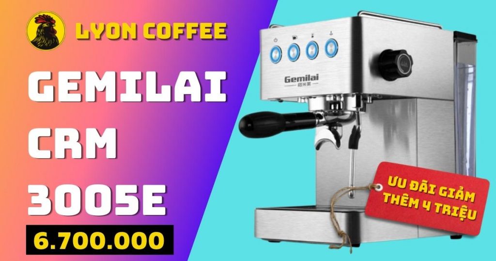 máy pha cafe gemilai crm 3005e