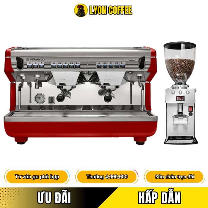 Giá mua combo máy pha cafe Nuova Simonelli 2 Group cũ