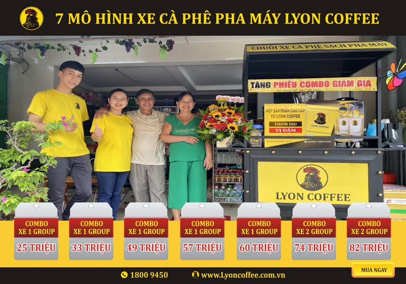 Kinh doanh xe bán cafe pha máy mang đi