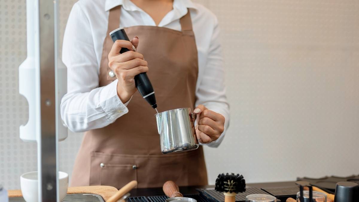  Máy đánh tạo bọt cafe cầm tay sạc điện