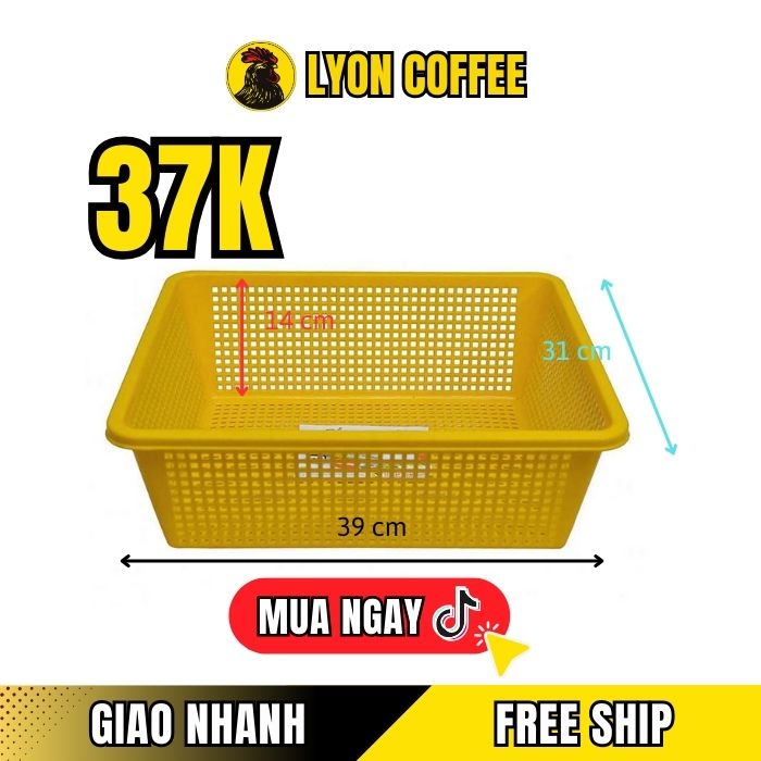 Mua rổ nhựa chữ nhật giá rẻ