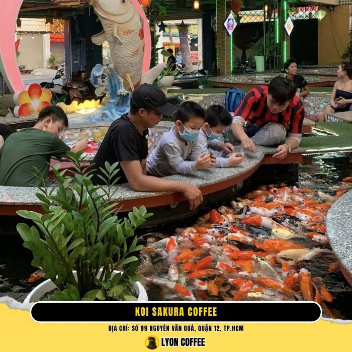 Top những quán cafe cá koi ở quận 12 Sài Gòn