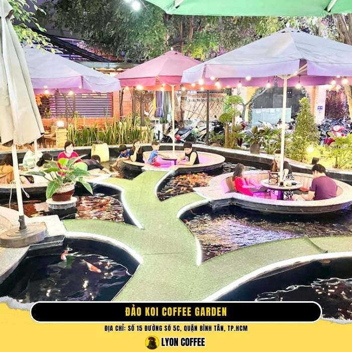 Top những quán cafe cá koi ở Bình Tân Sài Gòn