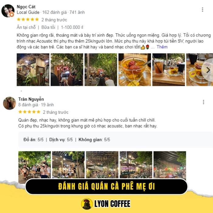 Đánh giá quán cafe Mẹ Ơi