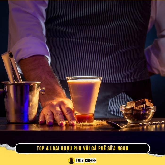 Top 4 loại rượu pha với cà phê sữa ngon