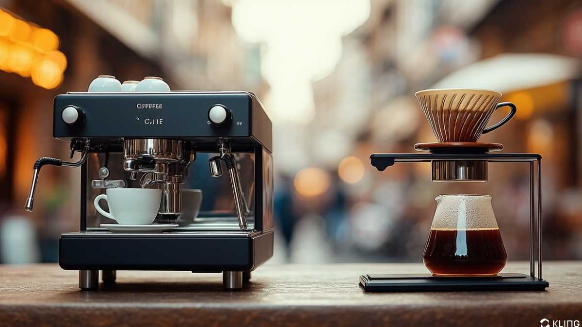 So sánh mô hình xe cafe pha máy và pha phin