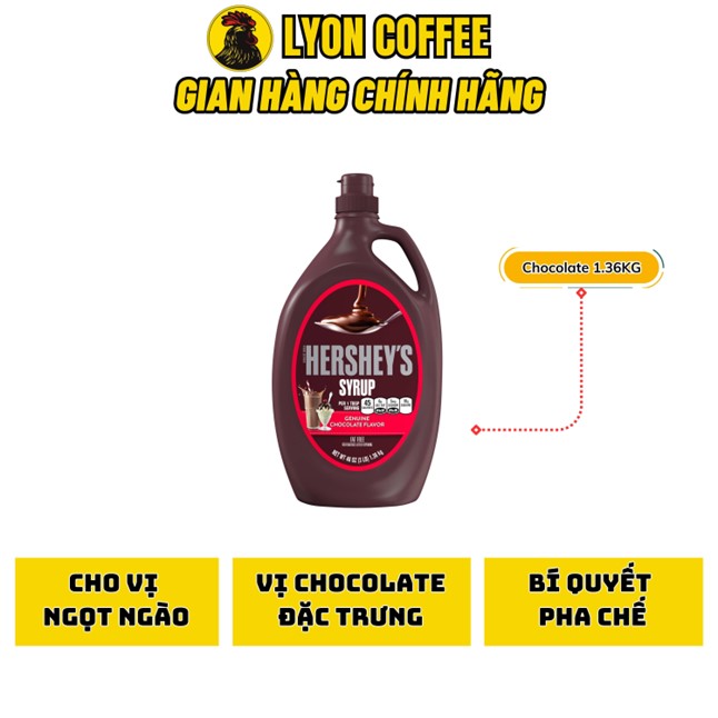 Hershey's Syrup vị chocolate 1360g