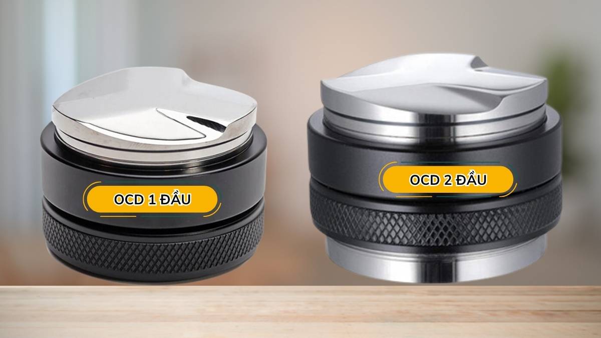 Tamper OCD 1 đầu và 2 đầu size 58mm cho barista