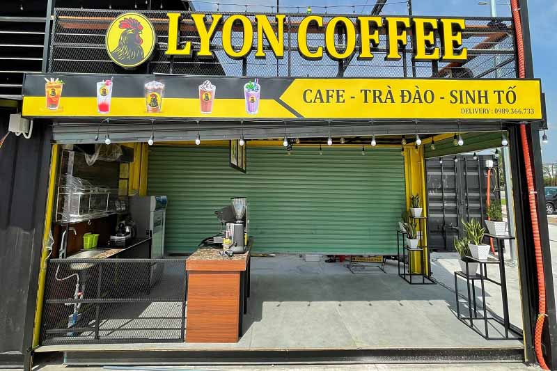 Thiết kế điện, đèn, nước, âm thanh trong quán cà phê container