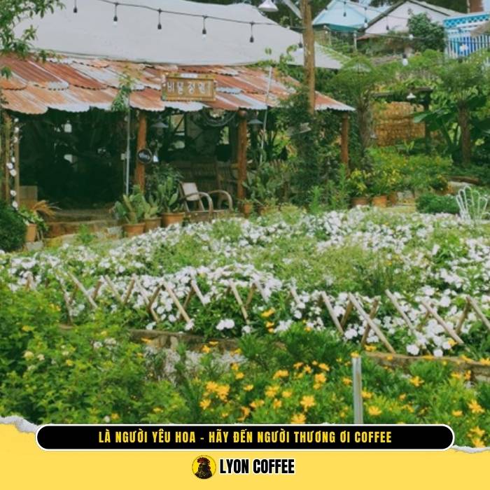 Không gian quán của tiệm cà phê Người Thương Ơi