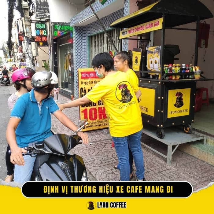 Định vị thương hiệu xe cafe mang đi