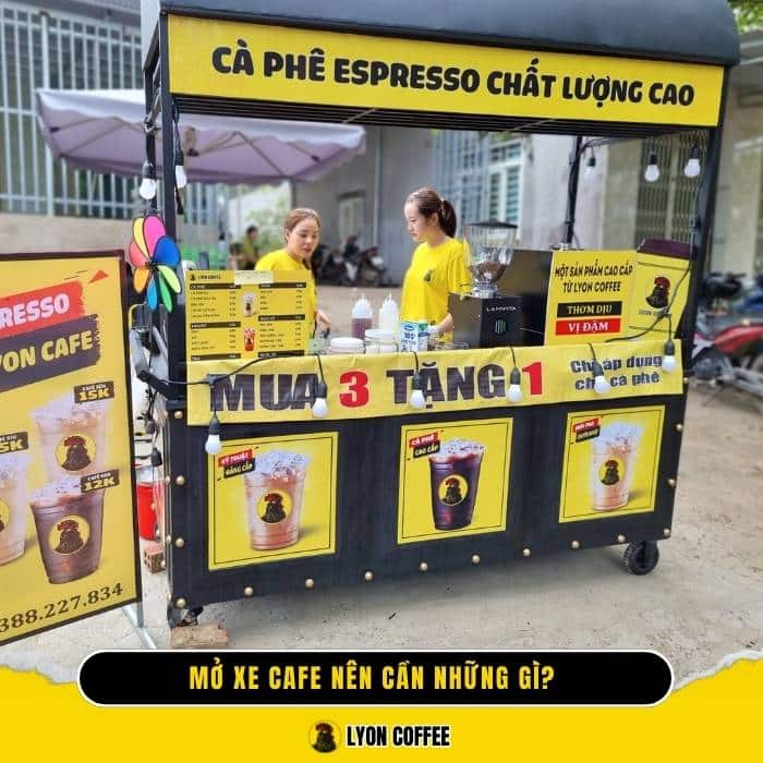 Mở xe quầy cafe gấp gọn nên cần trang bị những gì?