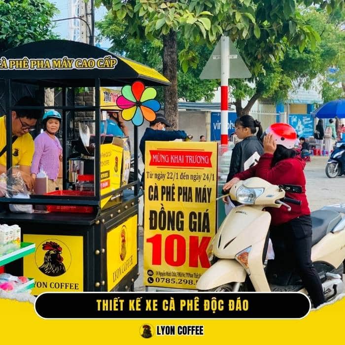 Thiết kế xe cà phê độc đáo